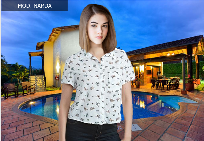 Blusa, Blusa para dama modelo MOD. NARDA.